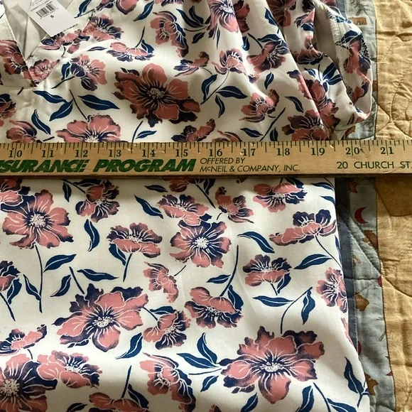 Gap women’s floral dress v-neck sm cap sleeves NWT lined spring summer casual - Picture 4 of 9